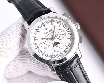 TW Factory Vacheron Constantin Patrimony Italian Cowhide Leather Strap Watch